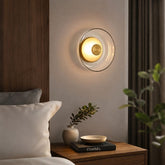 Luminária Arandela de Parede Design Italiano Mezza Luna LEDZ – Transparente/Âmbar/Fumê