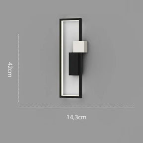Luminária Arandela de Parede Minimalista Retangular Element LEDZ