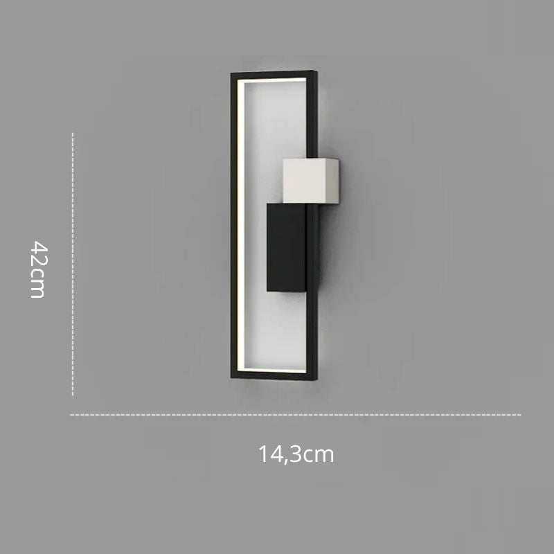 Luminária Arandela de Parede Minimalista Retangular Element LEDZ