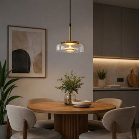 Lustre Pendente Design Italiano Mezza Luna LEDZ – Transparente/Âmbar/Fumê