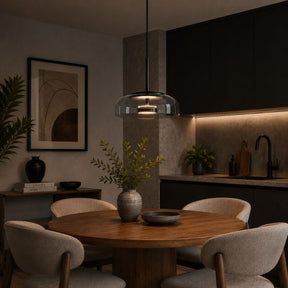 Lustre Pendente Design Italiano Mezza Luna LEDZ – Transparente/Âmbar/Fumê