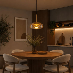 Lustre Pendente Design Italiano Mezza Luna LEDZ – Transparente/Âmbar/Fumê