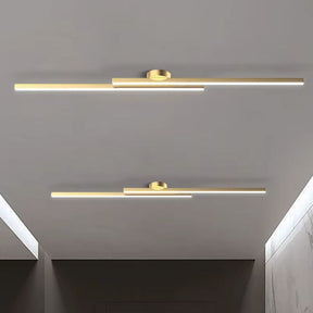 Luminária de Teto Plafon Linha Dupla Slim Led - 60cm / 80cm