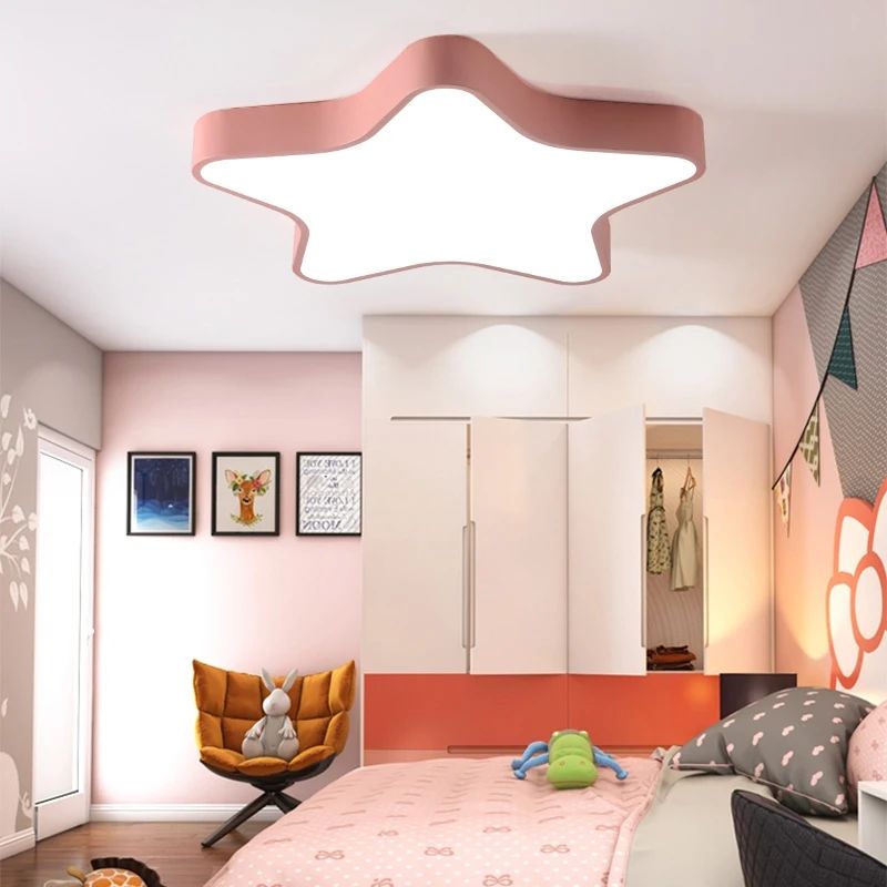 Luminária de Teto Plafon Para Quarto Infantil Estrela Led - 30cm/40cm