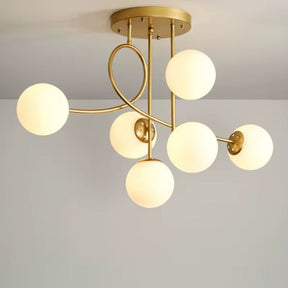 Lustre Pendente Moderno Jabuticaba Vertical - 6 Lâmpadas - 90cm