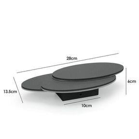 Luminária Arandela de Parede em Níveis Efeito 3D Monare LEDZ – Retangular/Circular - Preto/Branco