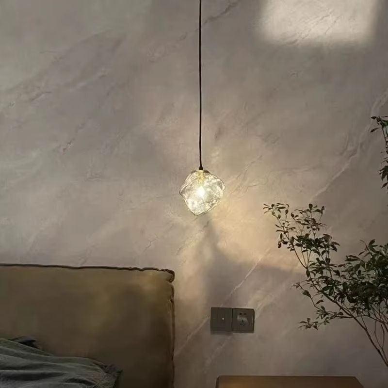 Lustre Pendente Minimalista Orgânico Torino LEDZ – Vidro – Transparente/Âmbar/Fumê – 15cm/22cm