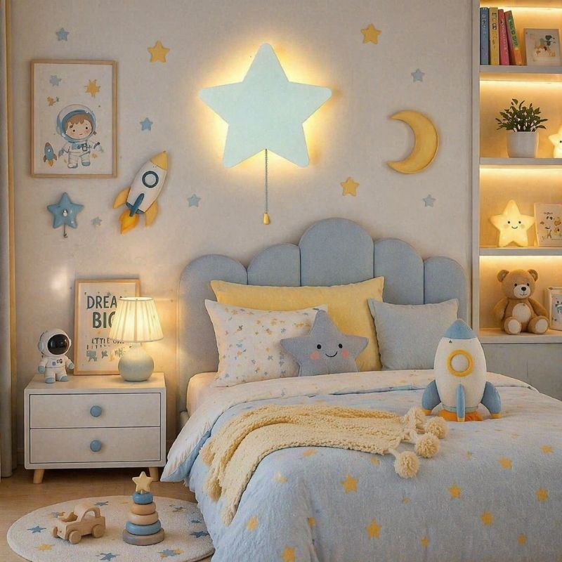 Luminária Arandela de Parede Sem Fio Recarregável Para Quarto Infantil Temática Sogni D’Oro Ledz