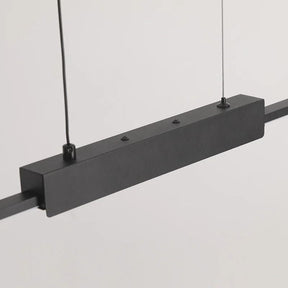 Lustre Pendente Minimalista Linear Slim com Foco em LED Central Pulse LEDZ – Preto – 100cm