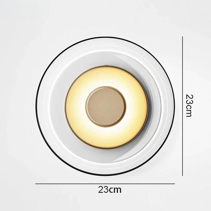 Luminária Arandela de Parede Design Italiano Mezza Luna LEDZ – Transparente/Âmbar/Fumê