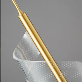 Luminária Arandela de Parede Espiral Acrílico LEDZ – Dourado/Preto