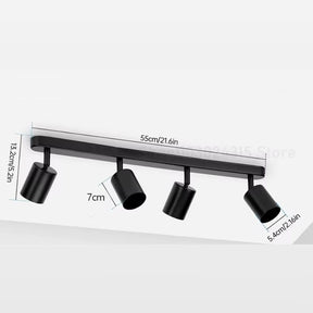 Lustre Luminária de Teto Spots em Led - Preto/Branco