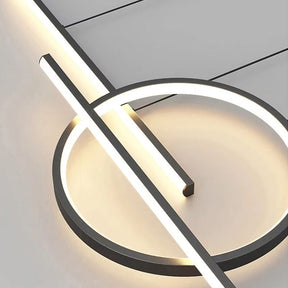 Lustre Pendente Minimalista Linear duas Hastes Impact LEDZ - 110cm