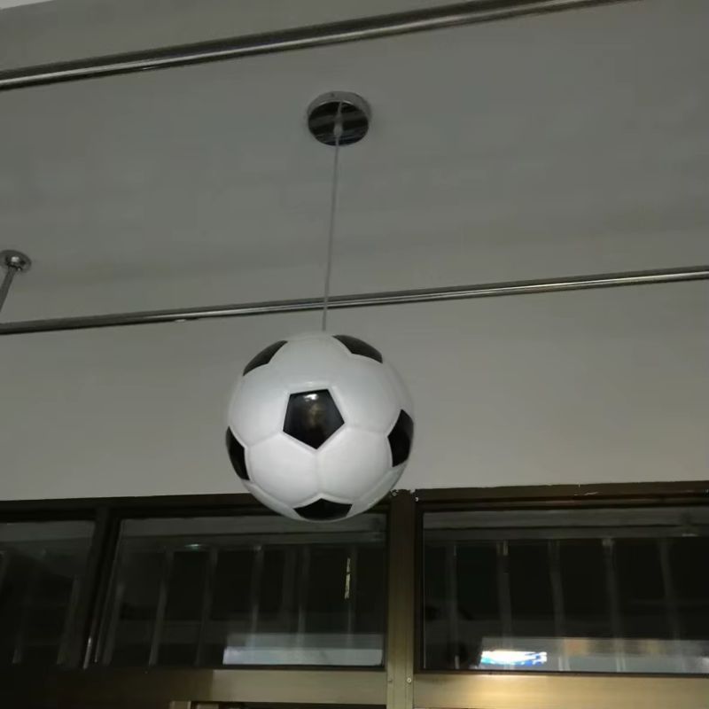 Lustre Pendente Moderno Para Quarto Infantil Bola de Futebol/Basquete Led- 20cmx20cm