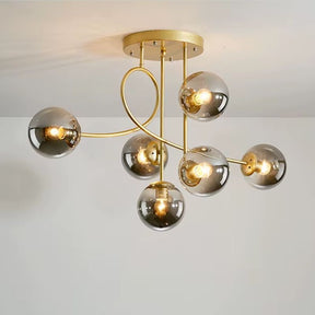 Lustre Pendente Moderno Jabuticaba Vertical - 6 Lâmpadas - 90cm