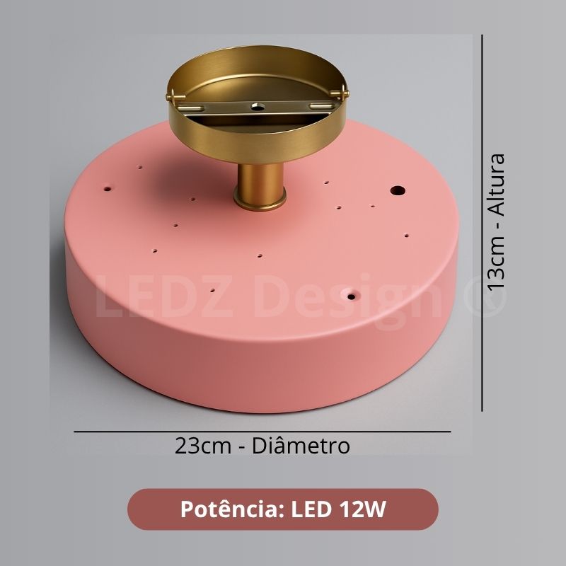 Luminária de Teto Plafon Macaron Led