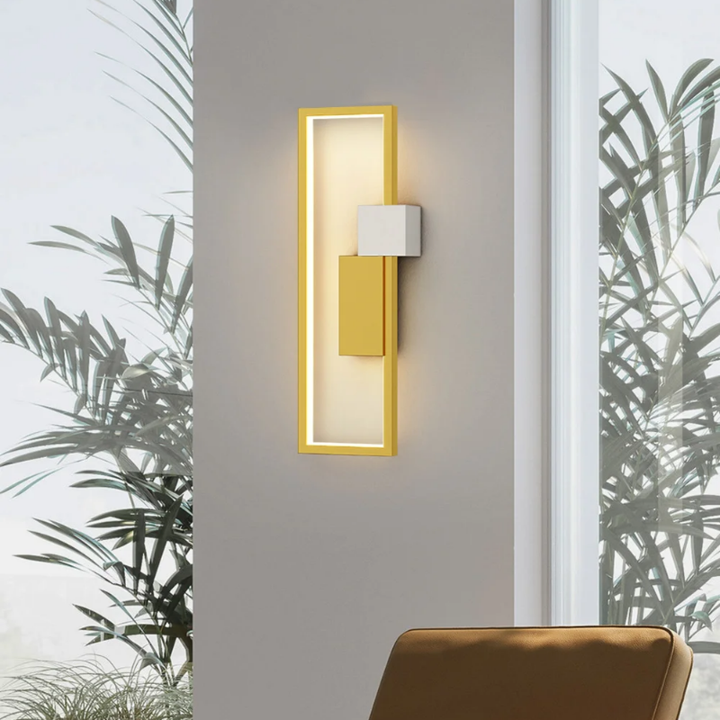 Luminária Arandela de Parede Minimalista Retangular Element LEDZ