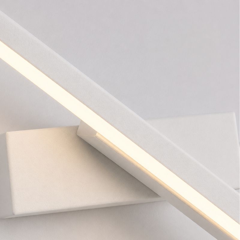 Luminária Arandela de Parede Moderna com Foco Direcionável Treviso LEDZ – Preta/Branca - 30cm/40cm/50cm