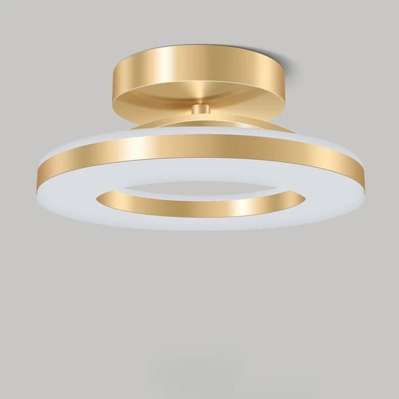 Luminária de Teto Plafon Circular Lumina LEDZ – Dourado/Preto – 20cm/30cm