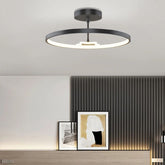 Luminária de Teto Plafon Moderno Circular Pendente Luxury LEDZ - Com Controle Remoto - 50cm