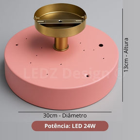 Luminária de Teto Plafon Macaron Led