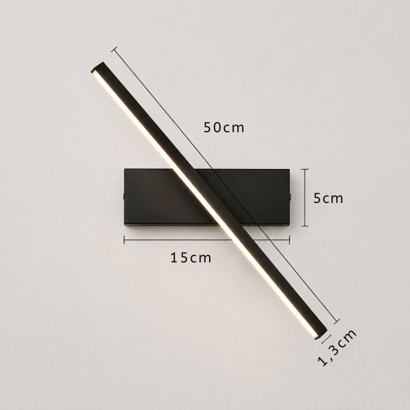 Luminária Arandela de Parede Moderna com Foco Direcionável Treviso LEDZ – Preta/Branca - 30cm/40cm/50cm