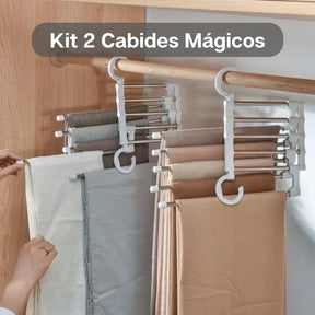 Kit 2 Cabides  Multiuso  5 em 1