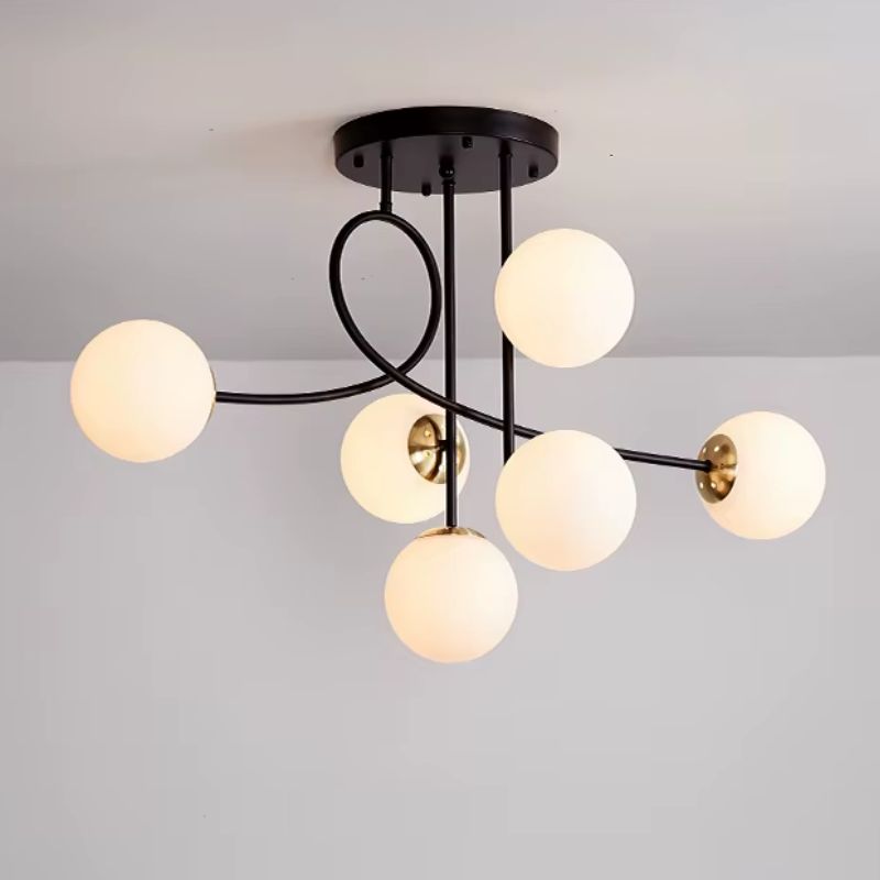 Lustre Pendente Moderno Jabuticaba Vertical - 6 Lâmpadas - 90cm