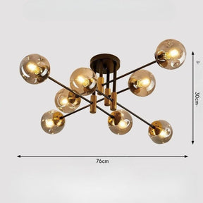 Lustre Pendente Moderno Jabuticaba Chandelier LEDZ – 6 Lâmpadas / 8 Lâmpadas