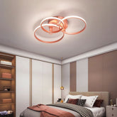 Lustre Luminária de Teto Minimalista Circular/Quadrado Rose Gold Vittara LEDZ – Com Controle Remoto e App de Celular