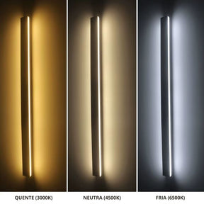 Luminária Arandela de Parede Perfil de Led Retangular Minimalista