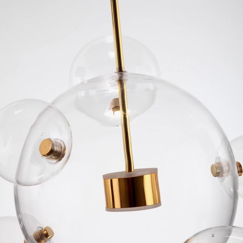 Lustre Pendente Design Italiano Vetro a Bolle Led - 1 Bolha / 4 Bolhas / 6 Bolhas