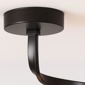 Luminária de Teto Plafon Helix LEDZ - Preto/Dourado