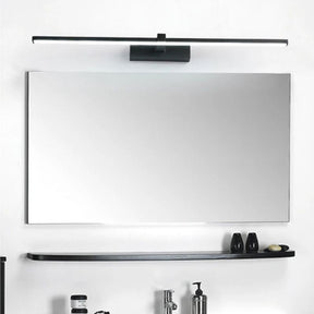 Luminária Arandela de Parede Slim Para Banheiro Retangular Led - 40cm/60cm - Preta/Branca