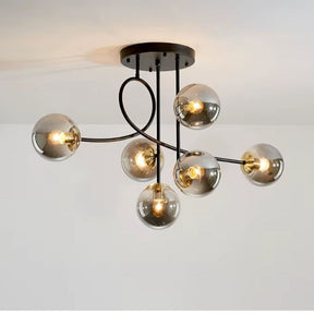 Lustre Pendente Moderno Jabuticaba Vertical - 6 Lâmpadas - 90cm