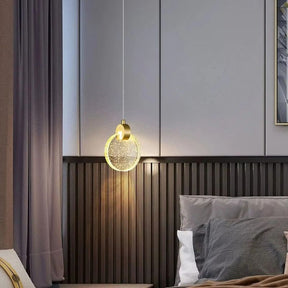 Lustre Pendente de Luxo Prisma LEDZ – Dourado – 13cm/16cm