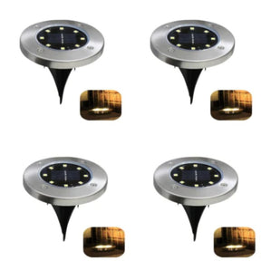 Luminária de solo para jardim Solar LED a prova D'Água