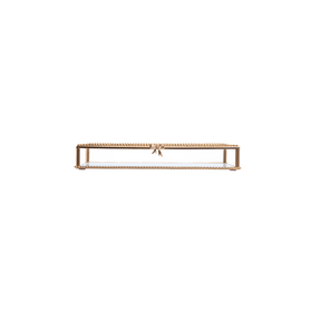 Bandeja Espelhada Mirage de Metal Dourado 20cm