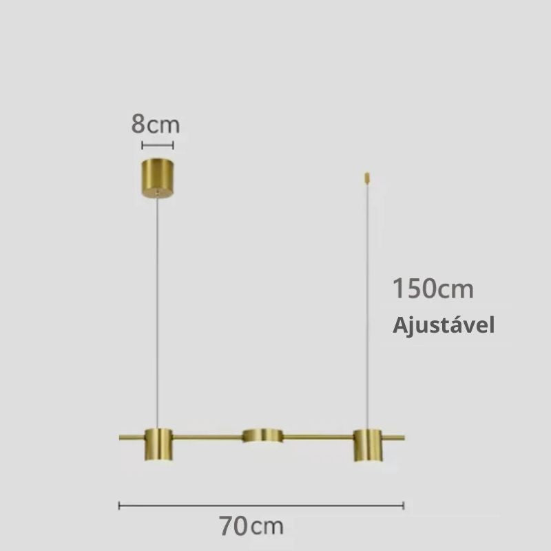 Lustre Pendente Moderno Dimerizável Led