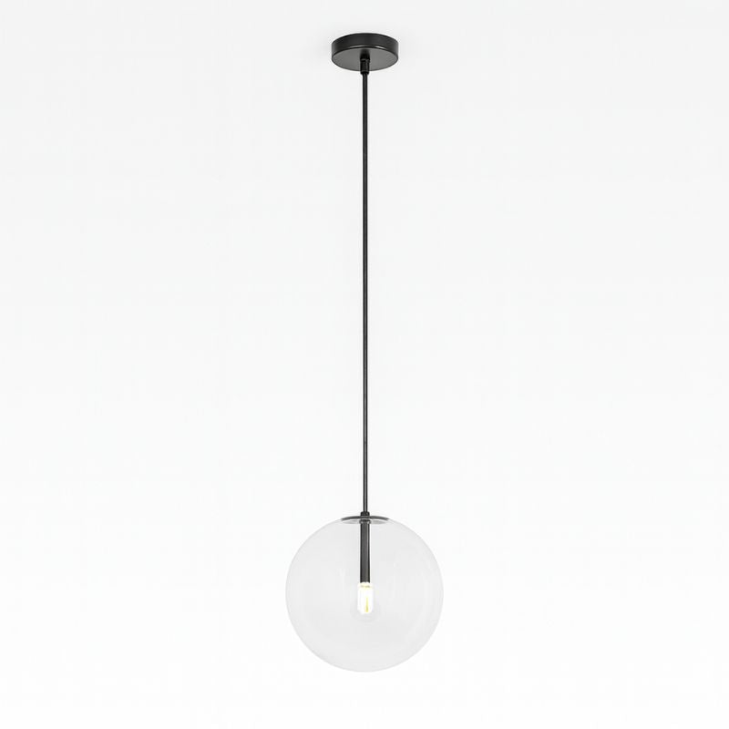 Lustre Pendente Design Italiano Vetro Chiaro LED