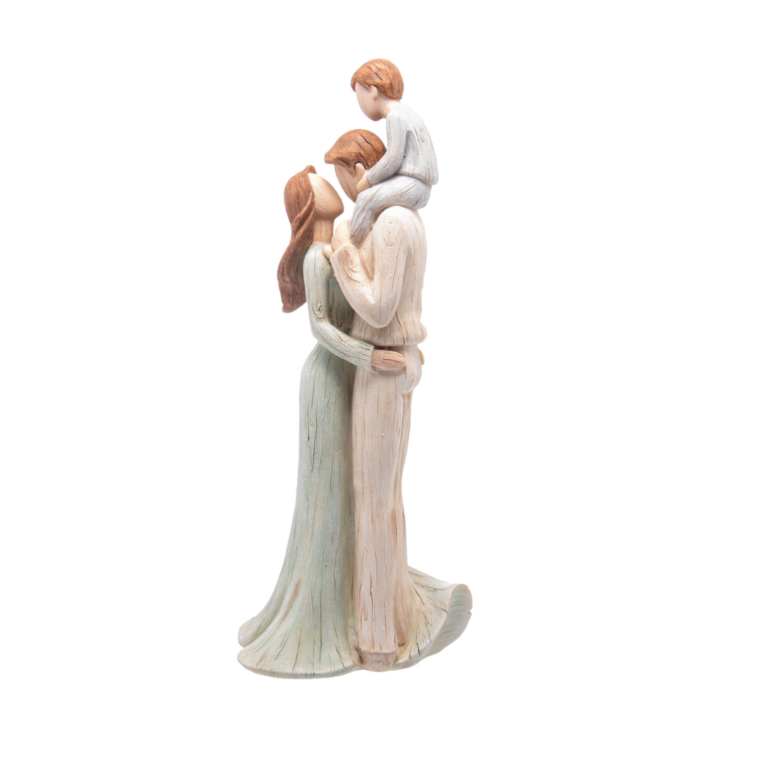 Figura Decorativa Família de Resina 28,5cm