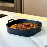 Forma de Silicone para Air Fryer Preta 20cm