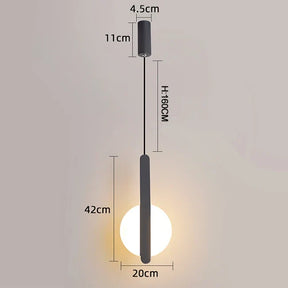 Lustre Pendente Moderno Meia Esfera Led