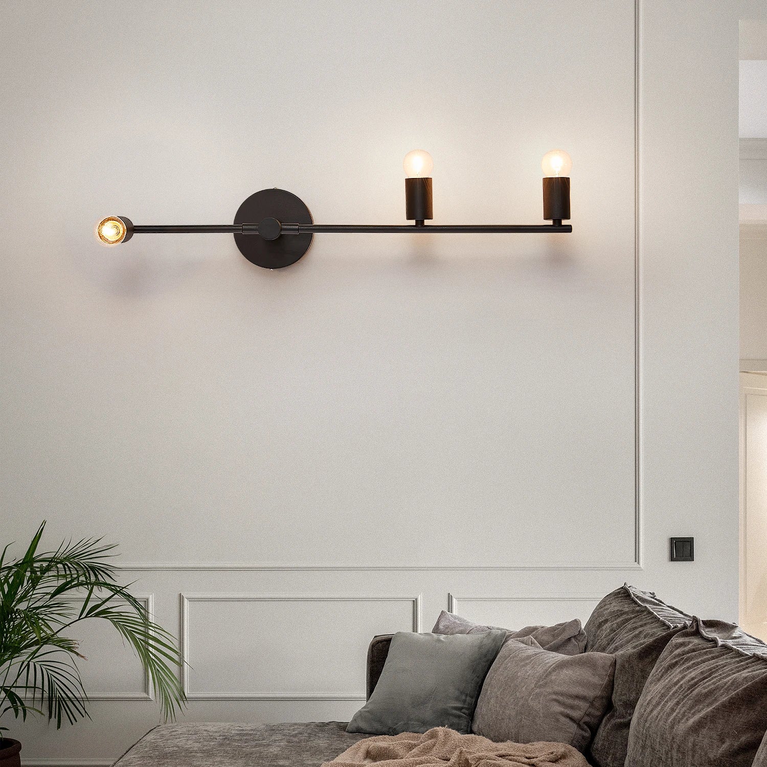Luminária Arandela de Parede Versatto LEDZ - 3 Lâmpadas - 66cm