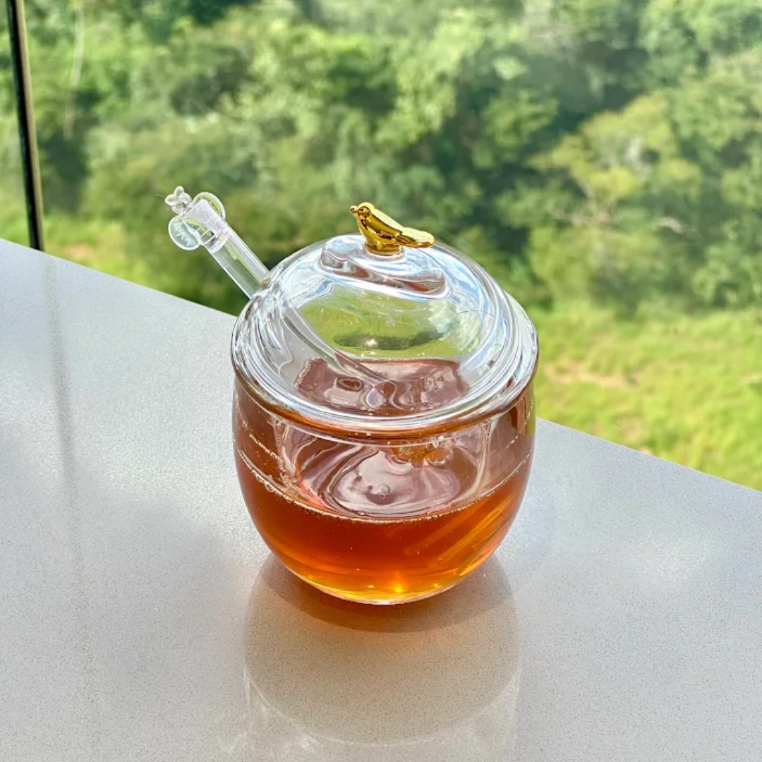 Kit Açucareiro + Meleira Golden Bird 2 Peças