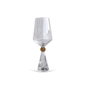 Jogo 6 Taças Base Cristal para Vinho Âmbar 595ml