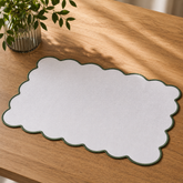 Jogo Americano Retangular Cloud Poliester Branco 30x45
