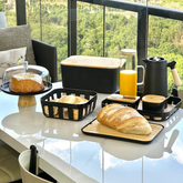Kit Mesa Posta Lume Preto 5 Peças