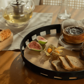 Kit Mesa Posta Lume Preto 5 Peças