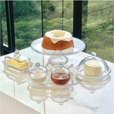 Kit Mesa Posta Cristal Pearl Bolinha 6 Peças
